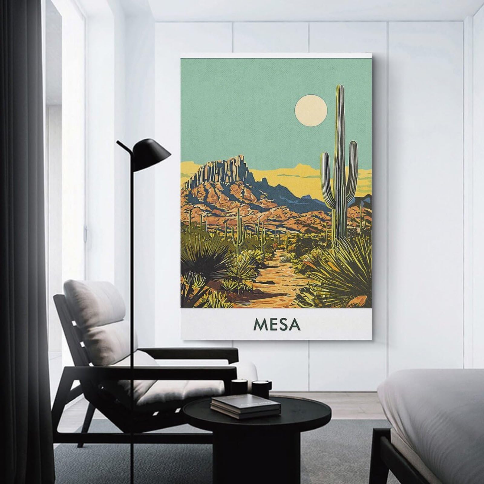 Junmoney Wall Picture Print Mesa Desert Landscape, 12x18inch(30x45cm), for Workspace Walls, Study Corners Or Bedrooms, A Smart Decor Choice for Study Walls