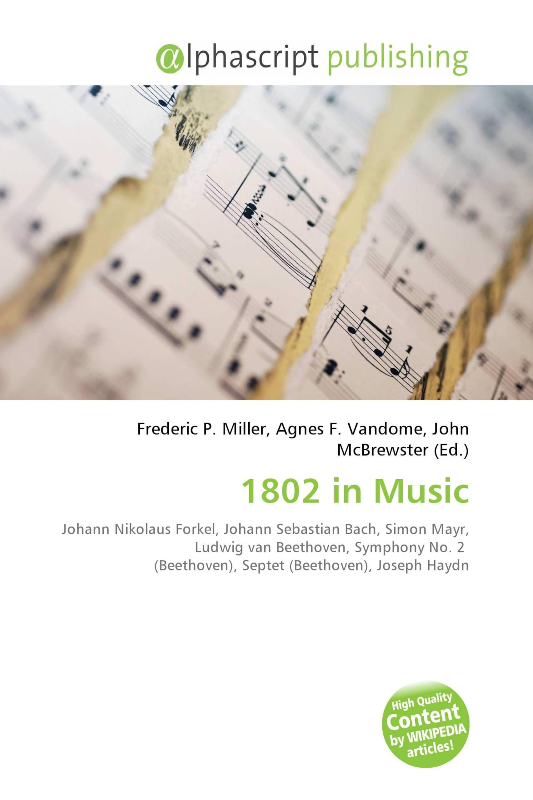 1802 in Music pour Enrichir votre Bibliothèque Musicale