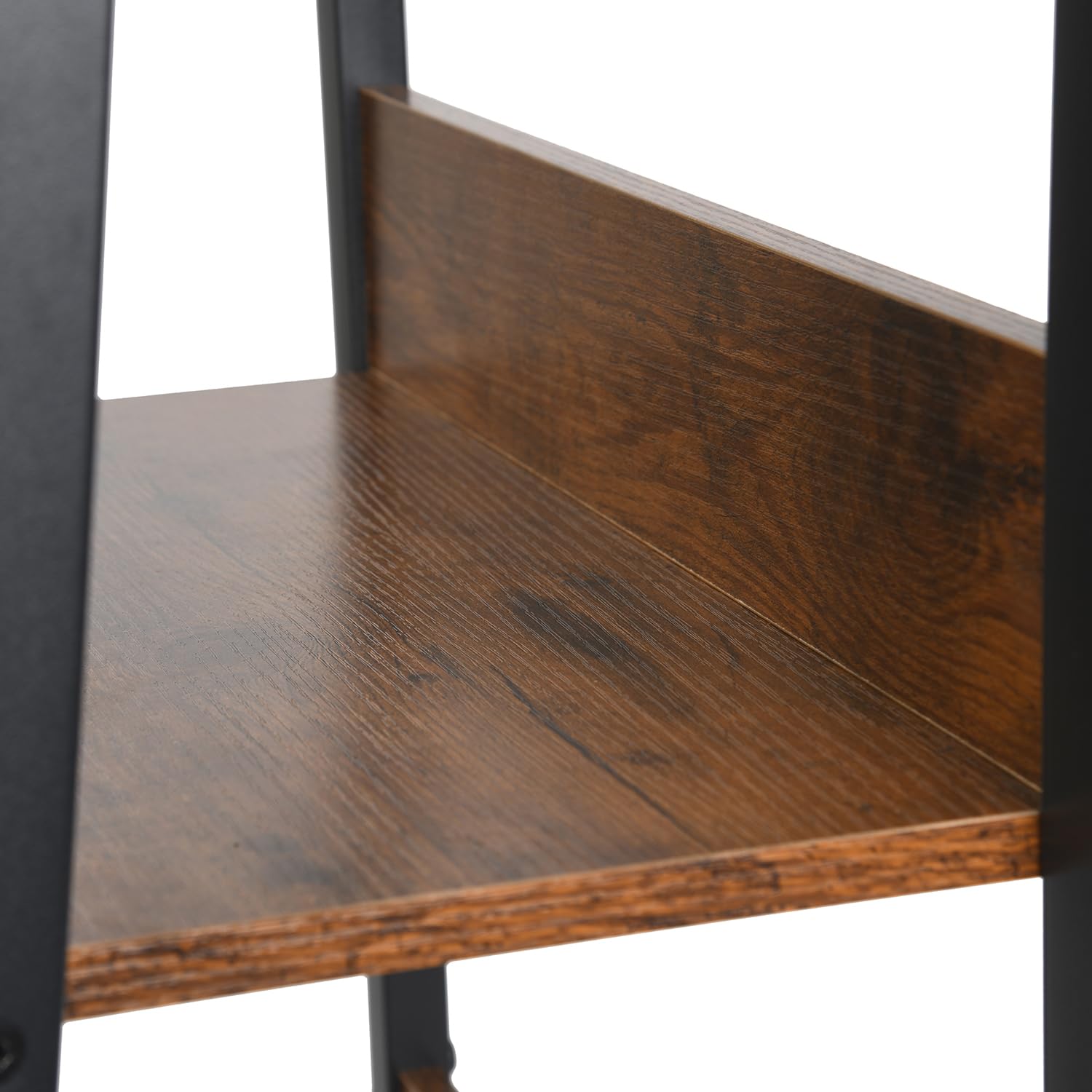 FurnitureR Chambre d'enfant Etagères, Étagères Trapézoïdales Ouvertes, Meuble de Rangement à 5 Niveaux avec Tiroirs en Non-Tissé, Étagère Autoportante pour Bureau, Bibliothèque, 42 x 29 x 141 cm