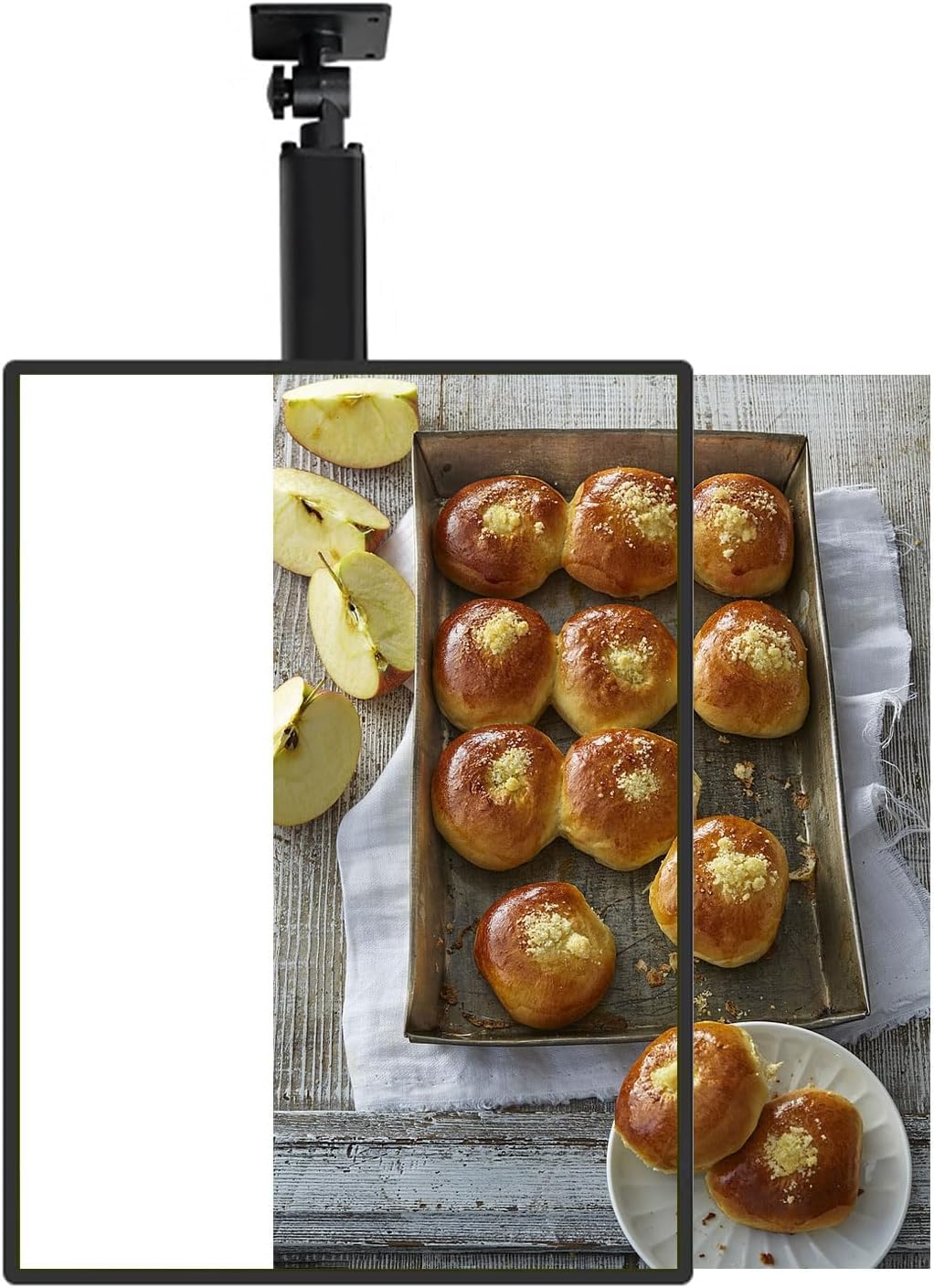 Podświetlana tablica menu LED do restauracji i barów, naścienna tablica reklamowa, 50 x 60 cm, przyciągające wzrok oznakowanie do sklepów, wszechstronne opcje zawieszania
