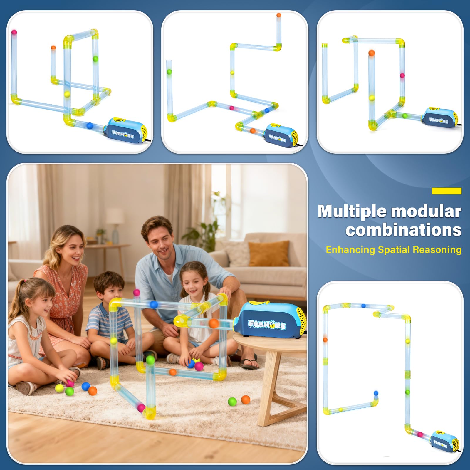 Tube Kit for Airflow STEM Toy, Air Tubes Toy STEM Kits Building Toys, Education, Air Aerodynamics, Building & Tinkering - 5