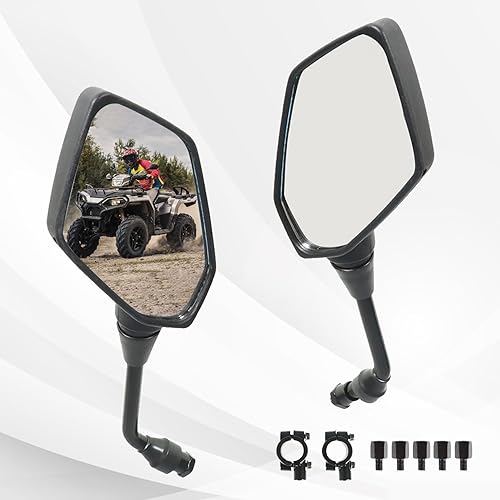 Miniatura 2 de munirater Reemplazo de espejos laterales retrovisores ATV para Polaris Sportsman 400 450 500 550 570 700 800 850