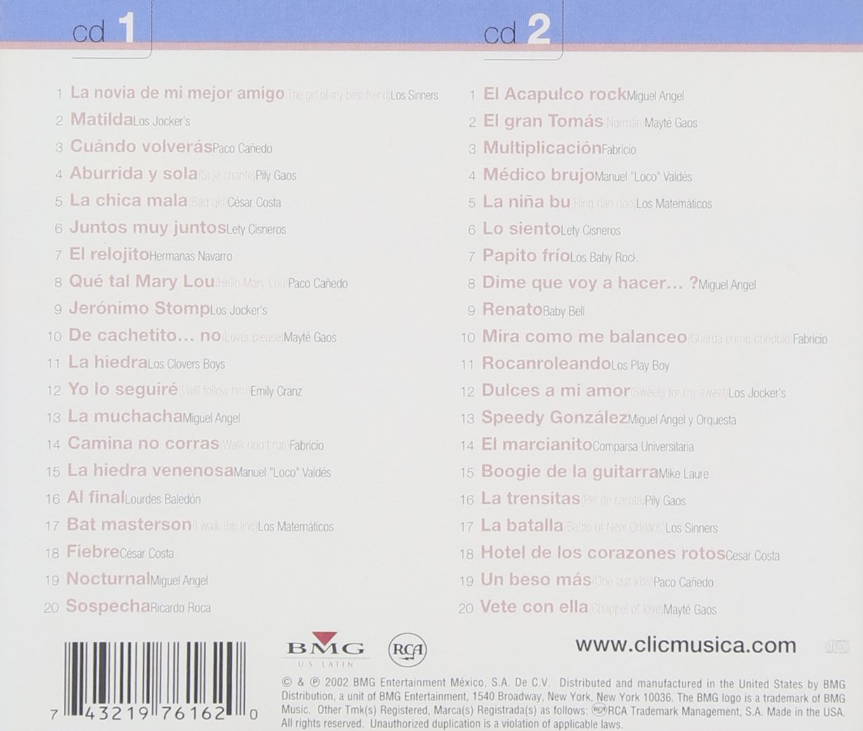 Exitos Inolvidables Del Rock
