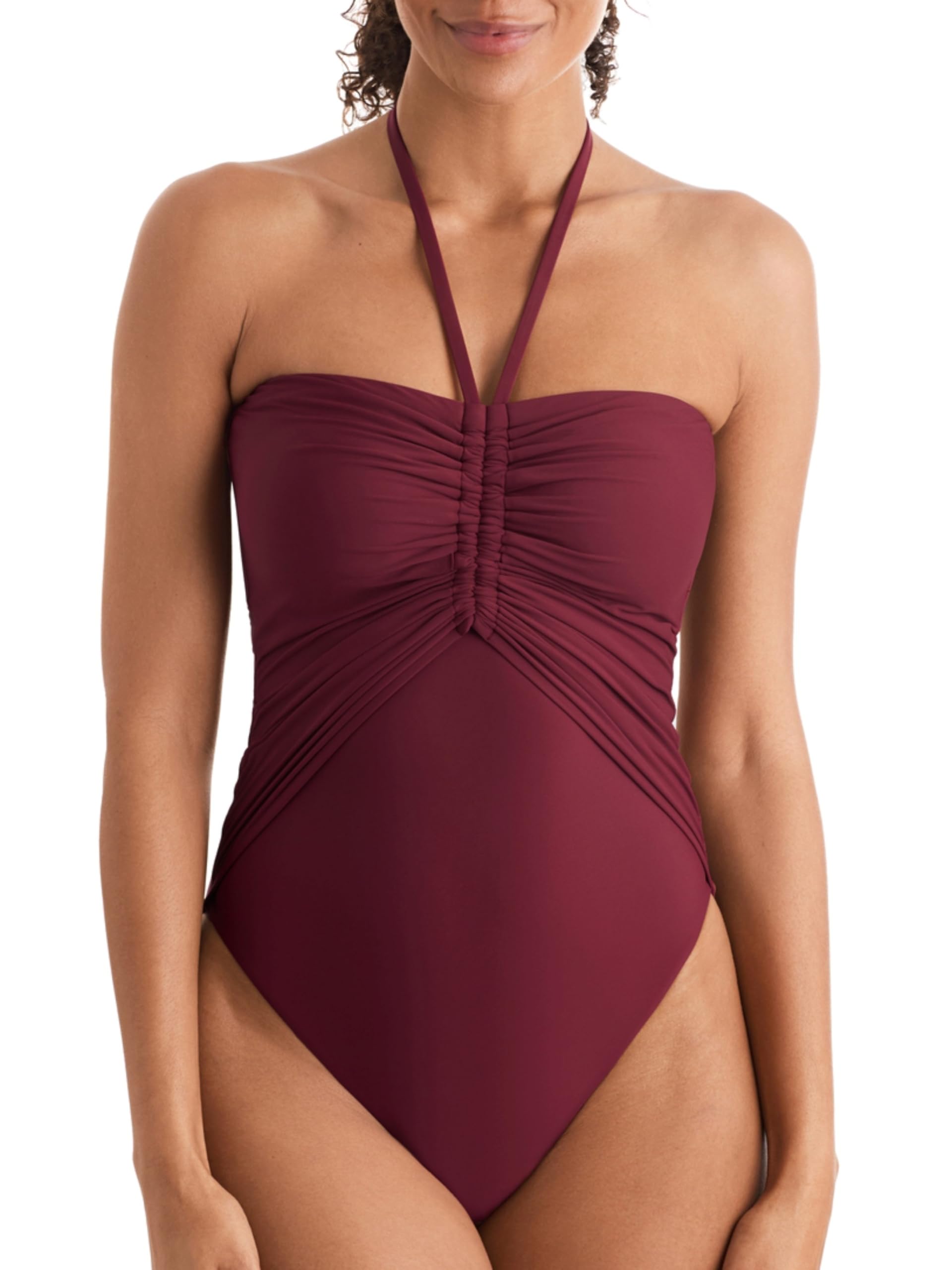 Mimi Flamingo Soleil Solids Luma Damen-Bademode, einteiliger Badeanzug