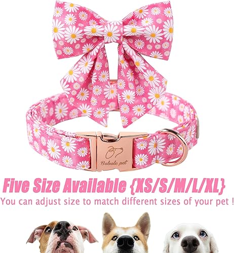 Miniatura 295 de Collar de perro con bandera estadounidense con pajarita, collar patriótico para perros pequeños, medianos y grandes, talla XS