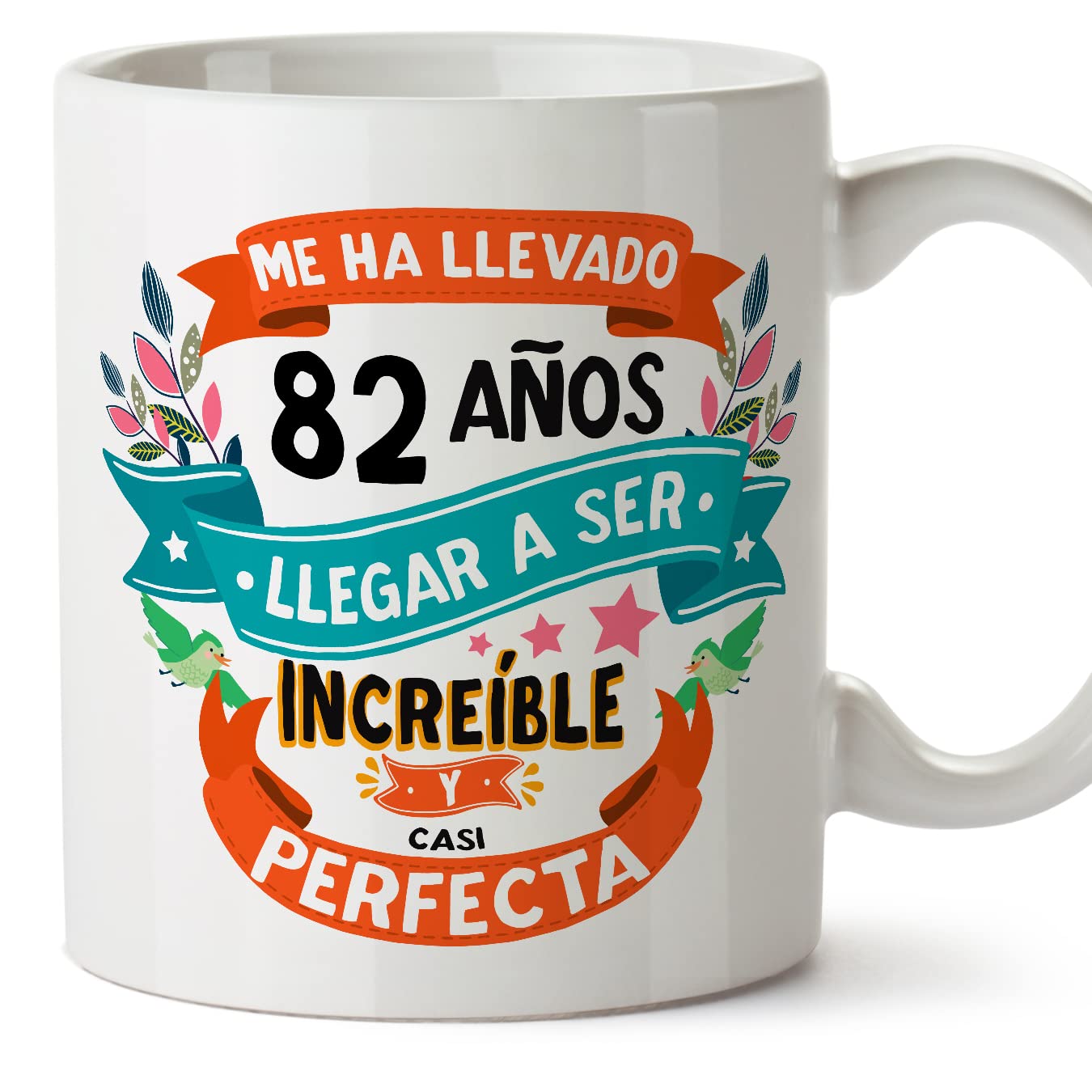 MUGFFINS Taza 80 Cumpleaños - "Me ha llevado 80 años llegar a ser increíble y casi perfecto - Regalos Desayuno Feliz Cumpleaños — view 14