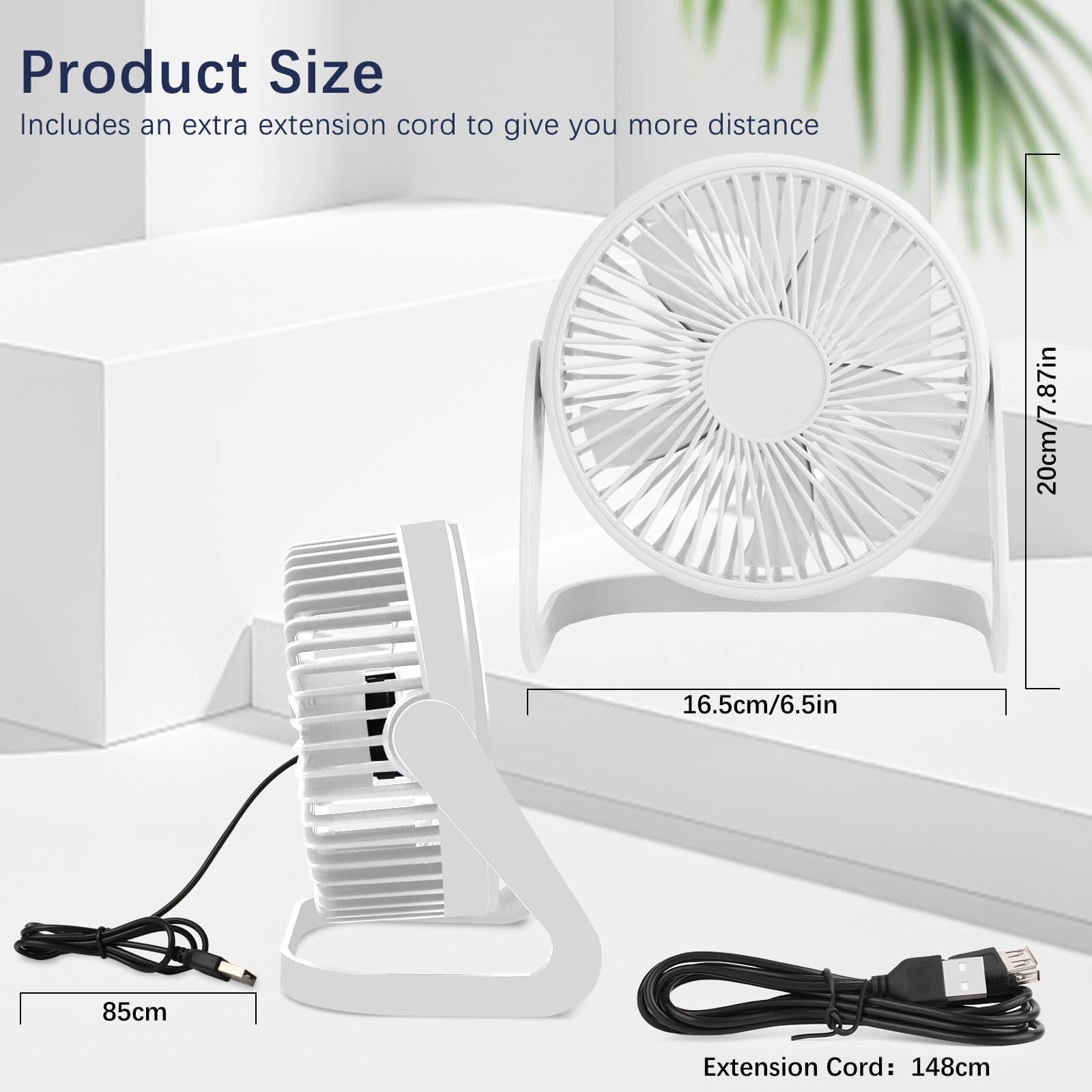 Ventilatore USB Ricaricabile 3000mAh – Silenzioso, Portatile Con Clip E Gancio, Rotazione 720° Per Auto, Passeggino E Scrivania