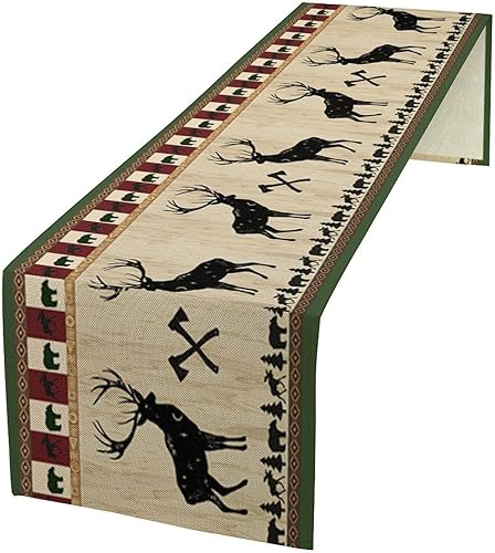 Miniatura 36 de Camino de mesa floral de margaritas, flores amarillas retro de los años 70, ondas abstractas, estilo hippie, moderno, camino de mesa para cocina,