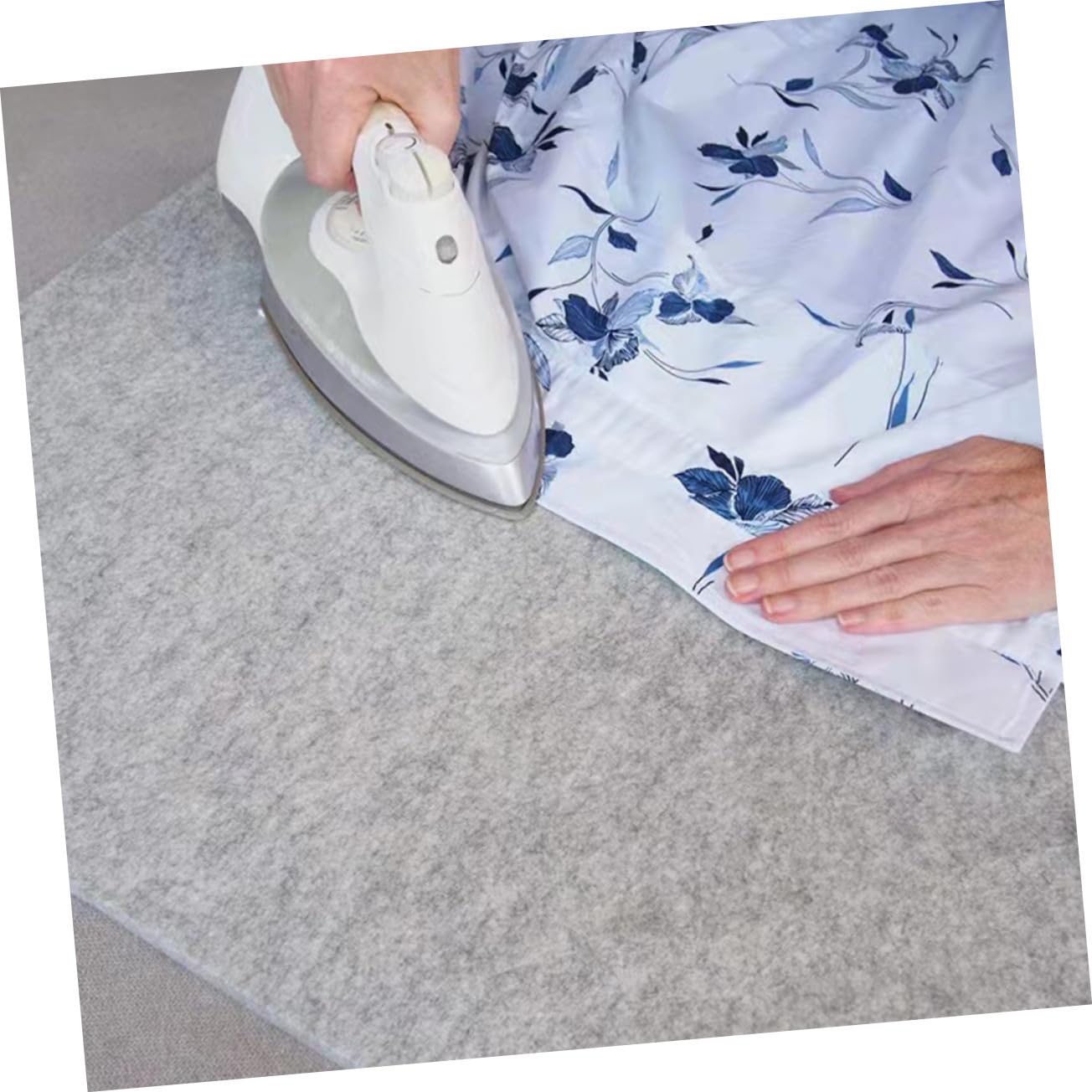 IMIKEYA Tappetino da stiro in feltro di lana, resistente al calore, per trapuntatura e cucitura, lavabile e portatile, protezione efficace per indumenti