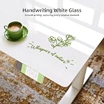 Claiks Glass Standing Desk with Drawers, 55×24 Inch Electric Standing Desk Adjustable Height, Stand Up Desk Whole-Piece Glass Desktop for Home Office, White