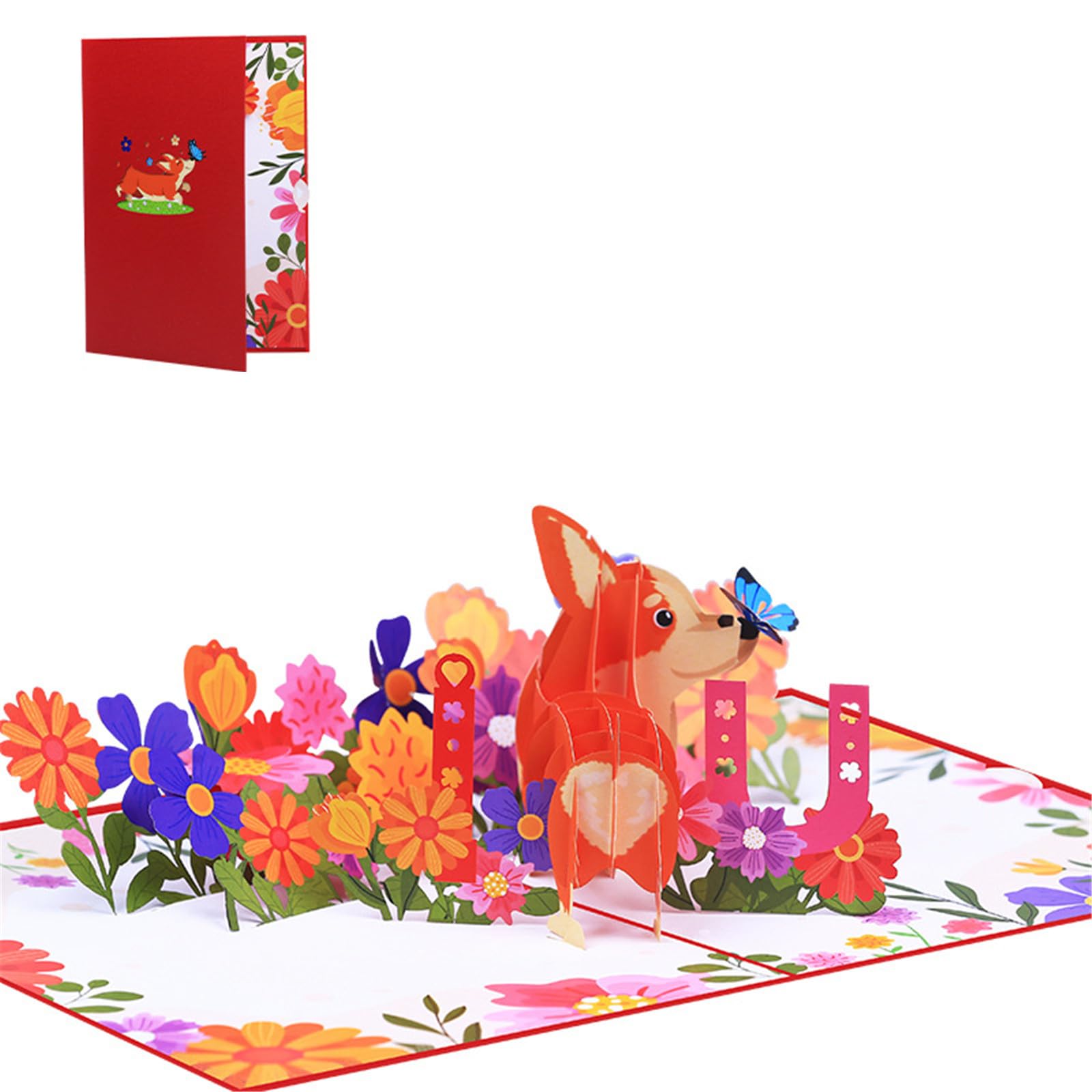 Tsophreniq Mother ’ s Day 3D Dog Blessing Card Festive Greeting Cards Gift Messages Perfect for Pet Enthusiasts Mum Gifts Special Occasion Card