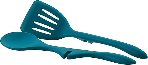 Miniatura 4 de Rachael Ray Juego de utensilios de cocina de aluminio de 8 piezas, Teal Shimmer