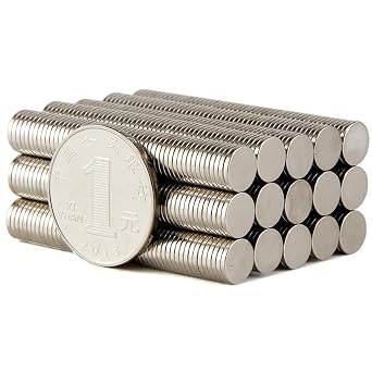 120 Pieces 8x1mm Small Round Disc Multi-use Refrigerator Magnets for Office,Whiteboard, Fridge, Science, Crafts, Art, Projects