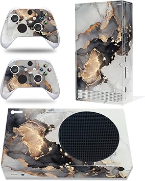 Sticker Wrap Compatible with Xbox Series S Console Controller Grey