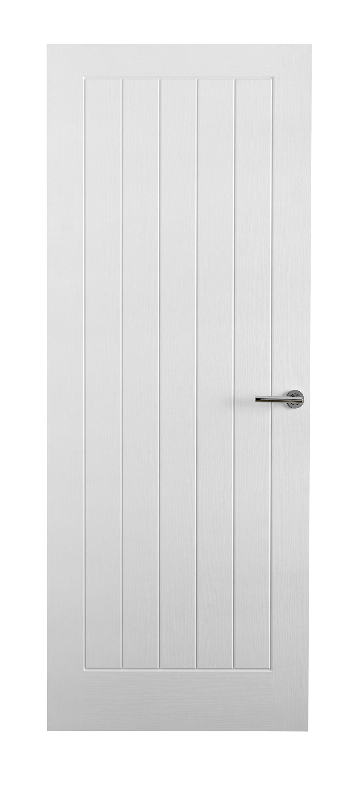 Premdor 40011 762 x 1981 x 44 mm 5-Panel Vertical Textured Interior Fire Door