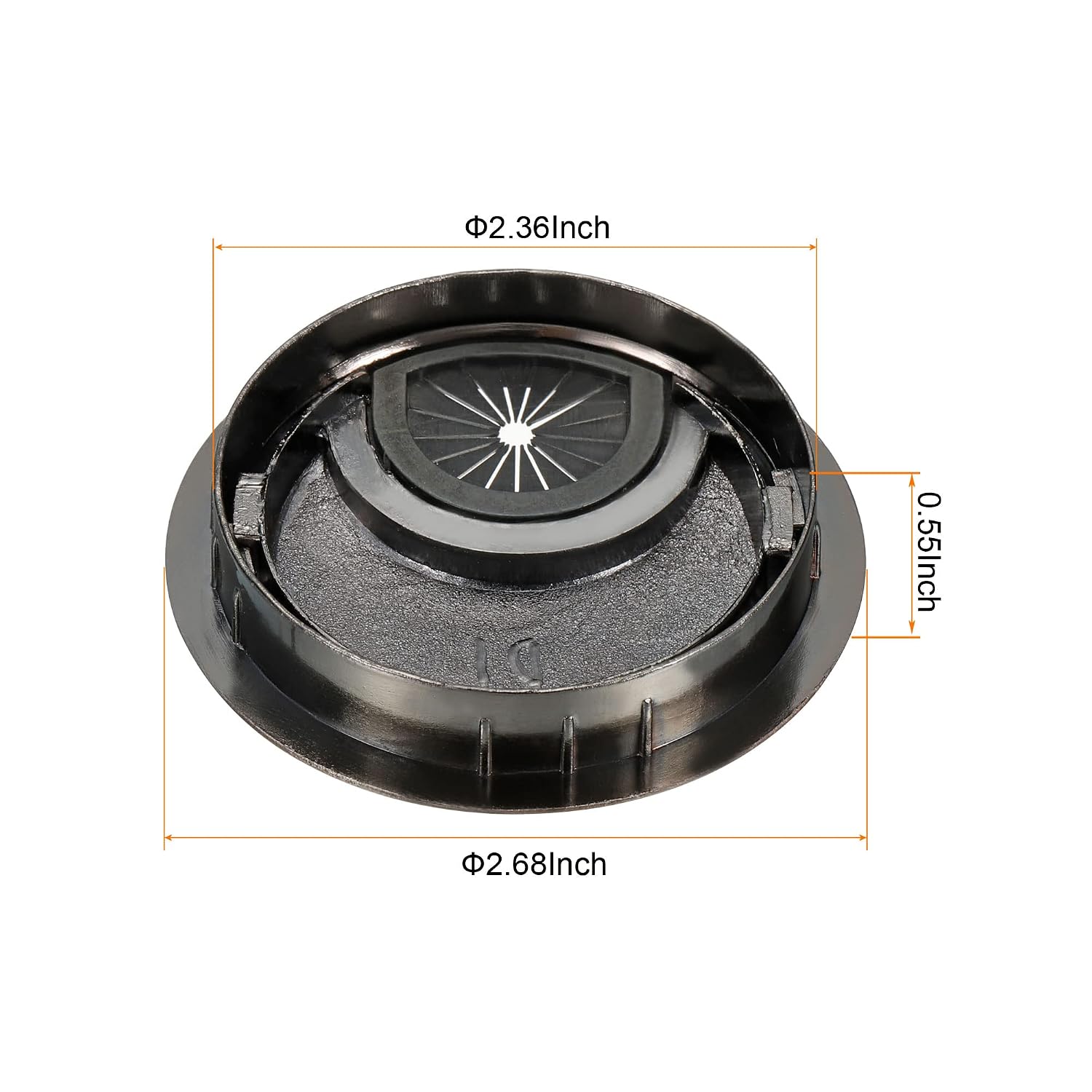 YOKIVE Desk Cable Hole Cover, Zinc Alloy Cord Raceway Great for Office, Home, Daily Use (60mm, Red Bronze)