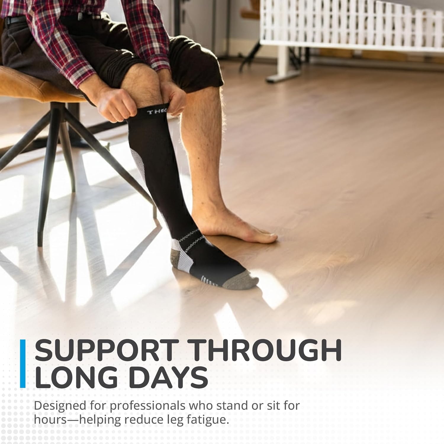 Thermoskin FXT Compression Socks, Calf, Size Medium, for Plantar Fasciitis, Achilles Tendonitis, Sports Performance