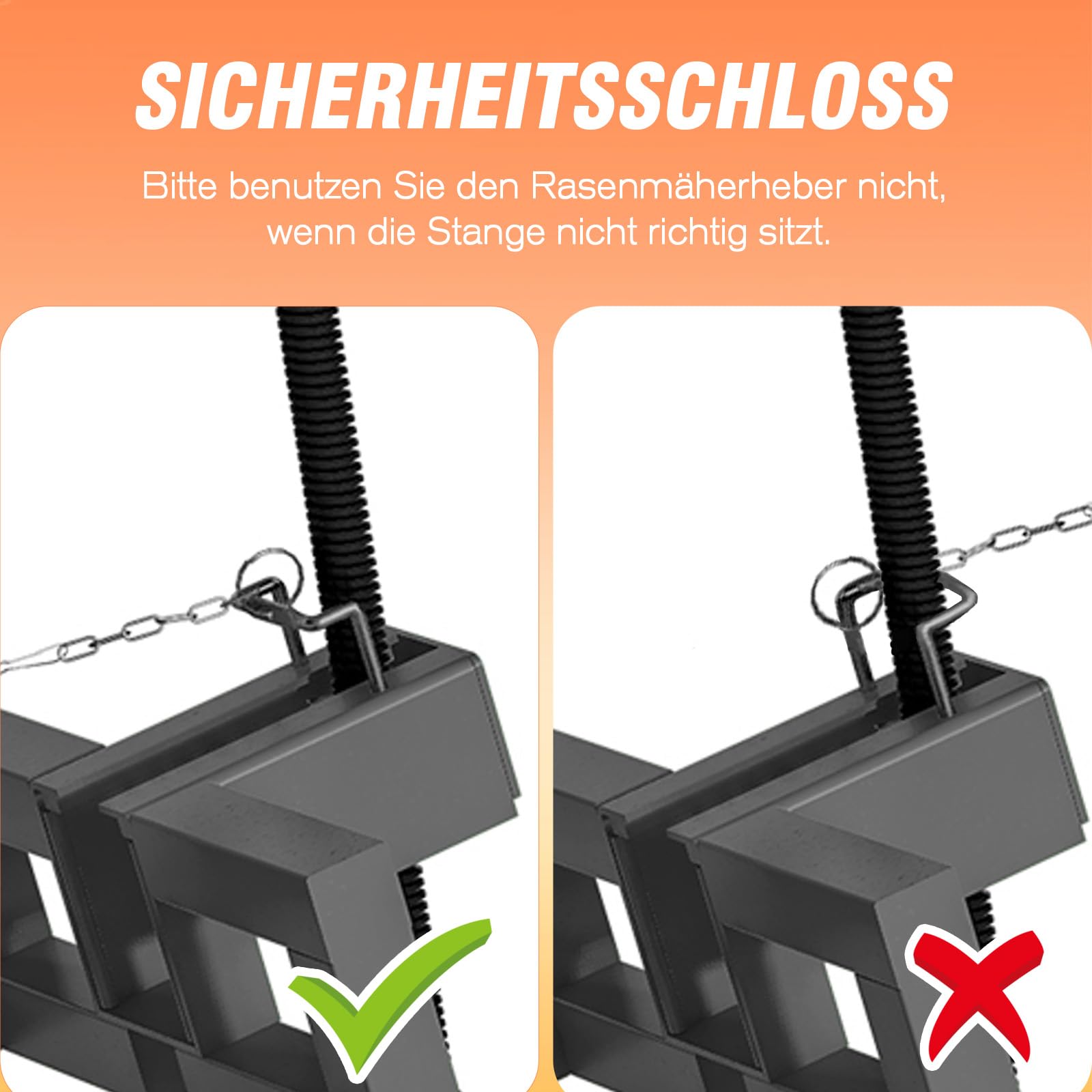 Thanaddo Rasentraktorheber Hebevorrichtung, Hebebühne Aufsitzmäher, Reinigungshilfe universal, Rasentraktorheber zum Aufsitzmähern oder Quads Stil 2