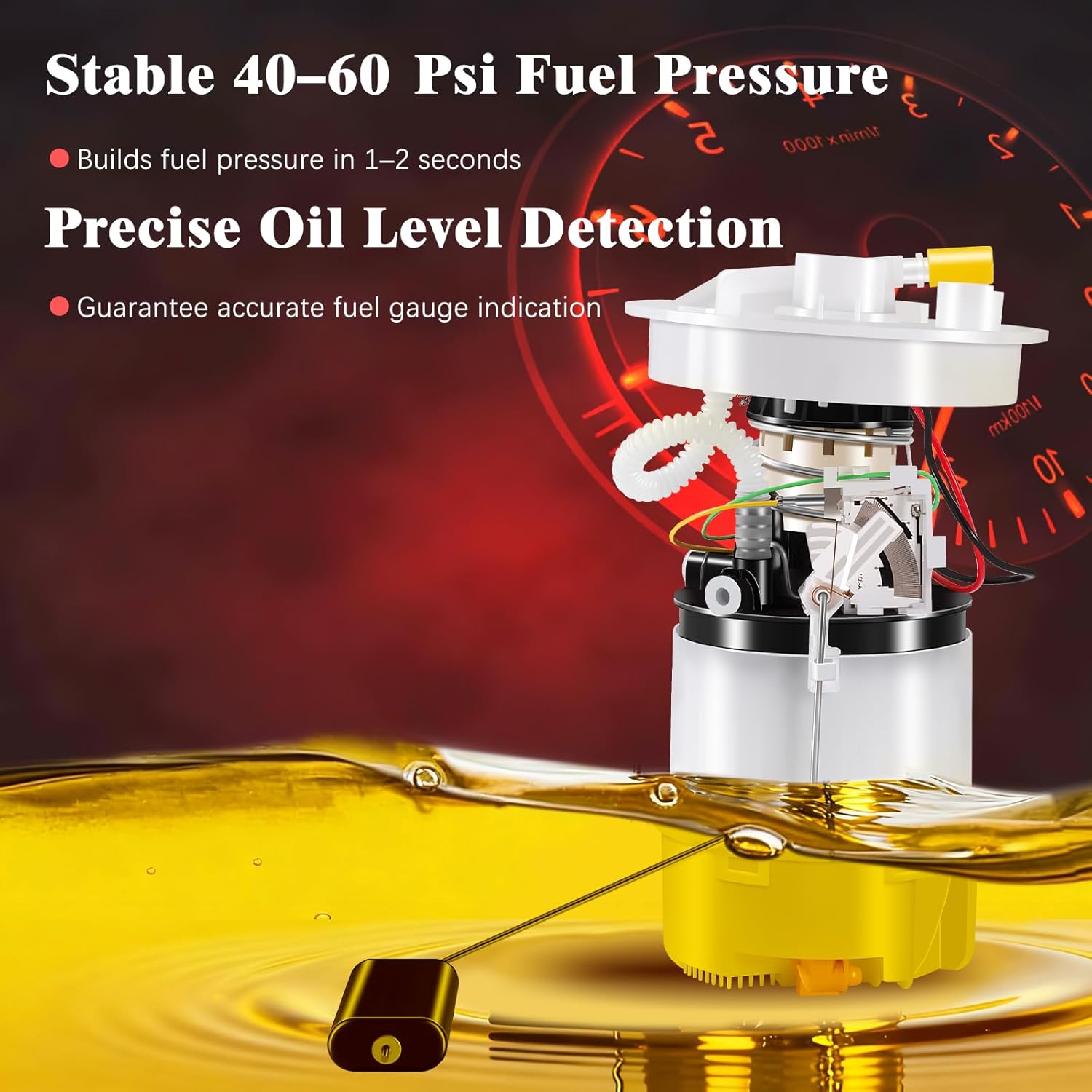 E8591M Fuel Pump Module Assembly Fits for Mazda 3 L4 2.0L 2.3L 2004 2005 2006 2007 2008 2009, replace# SP4052M P76308M LF661335XA LF661335XB