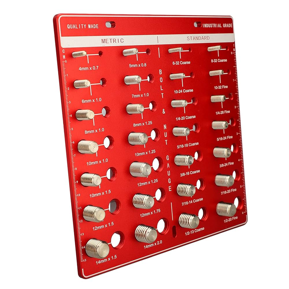 JURITONES様 確認用 Amazon.co.jp: Inch and Metric Thread Checker, Robust 28