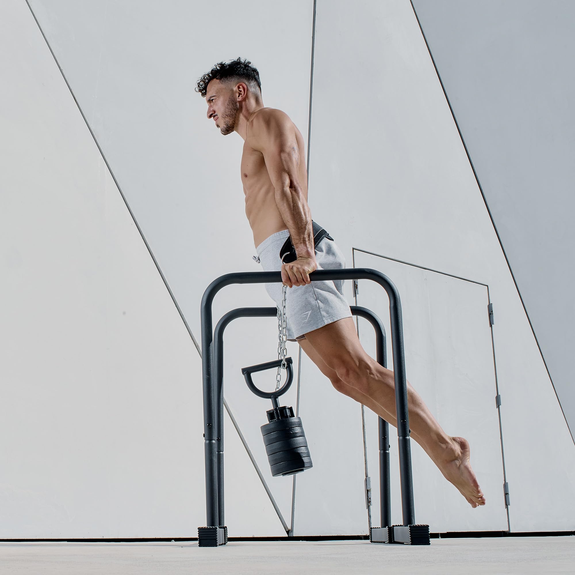 Eric Flag Dip Parallele - Barre Parallele Alte, 90 cm di Altezza, Solidi et Stabilità per Dips, Allenamento a Casa, Calisthenics, Home Gym - Parallettes Ultra-forte, 250 kg di Carico Max