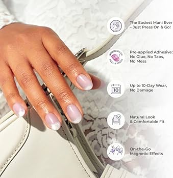 Amazon.com: Kiss Impress No Glue Mani Press On Nails, ColorFX