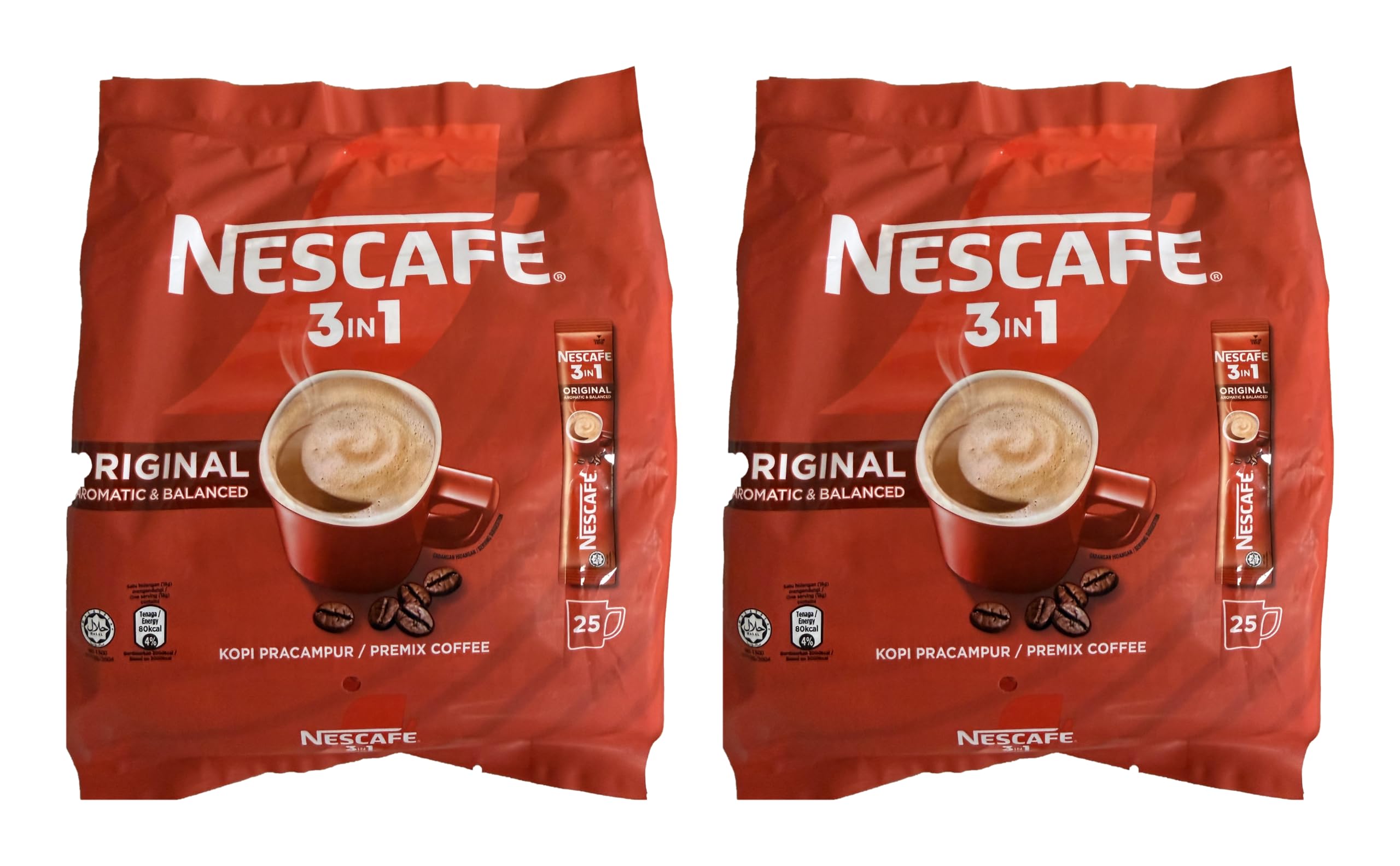 Amazon.co.jp: 2パックNescafé 3 - in - 1元Premixインスタント
