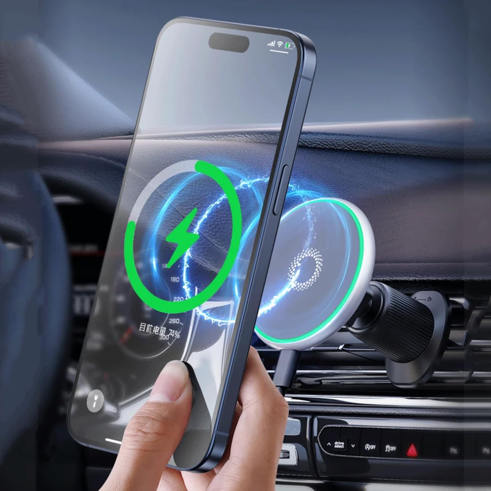 Uchwyt Samochodowy na Telefon dla Toyota Corolla 2019-2022, Podwójne podstawy samochodowe Uchwyt na telefon komórkowy Ekran Stała podstawa Stojak na nawigację GPS (podstawa i uchwyt 6)
