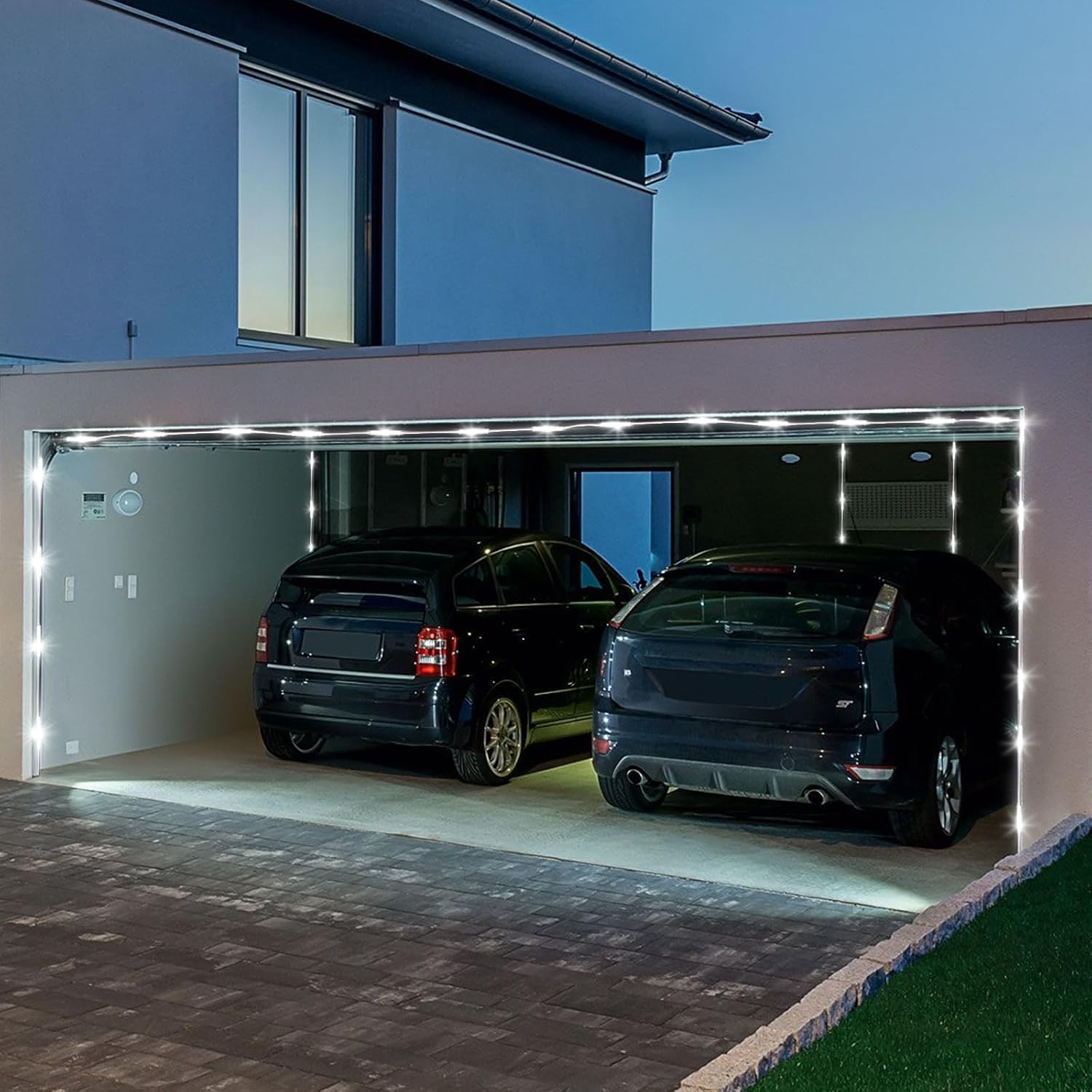 Topcloud Set di luci interne per furgone, 120 LED, impermeabile, camion, transit, bus, LWB, 20 moduli