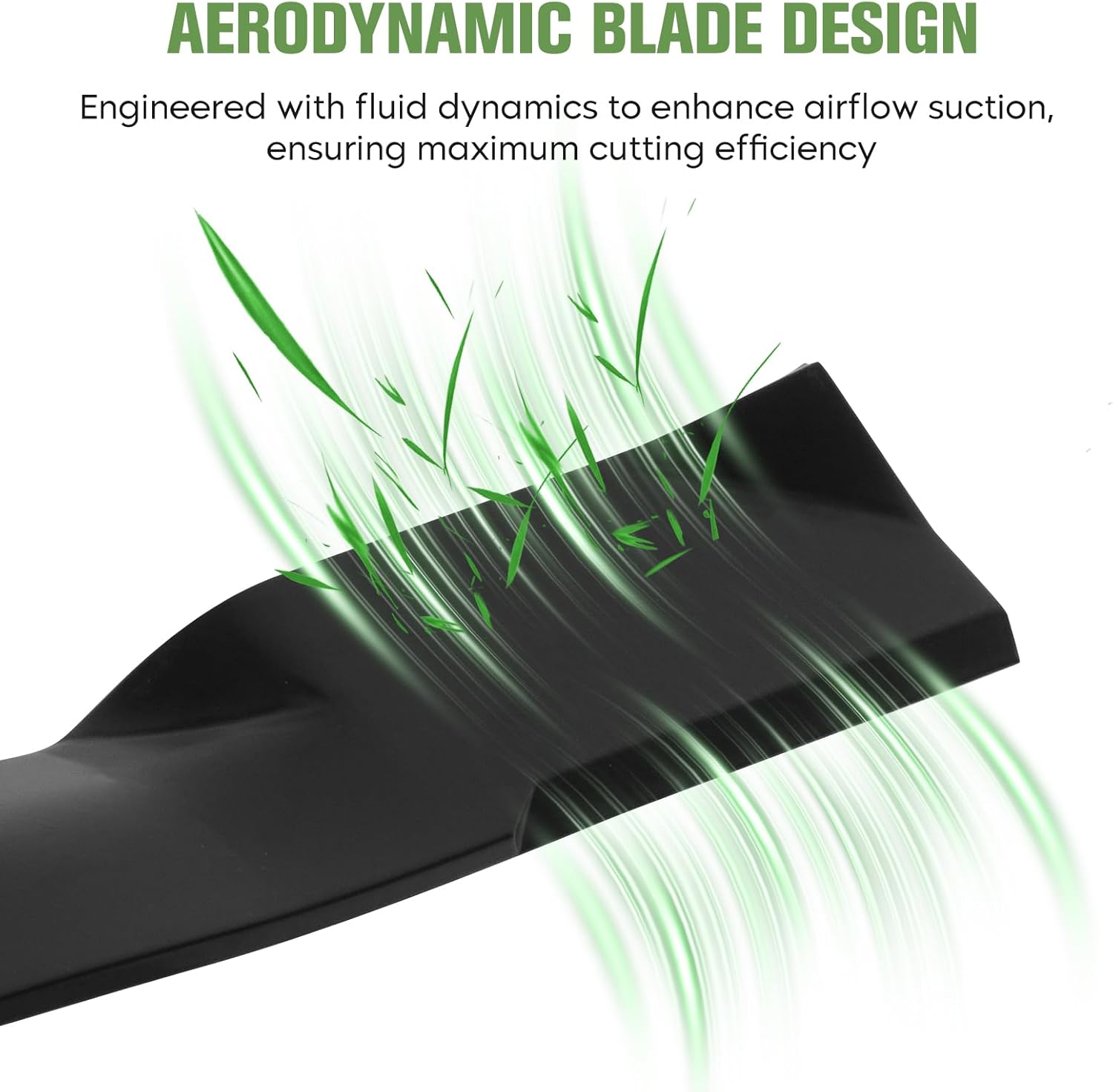 M143504 330-500 Mower Standard Blades Set for John Deere 62 inch Deck 2025R 2027R 2032R 2210 2305 2320 2520 3 Pack