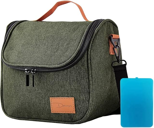 Lunch BagSmall Lunch BagInsulated Lunch BagThermal Cooler BagLunch Bags for Women /Men/KidsLunch Cool BagLunch Bag for School, Work, Outdoor Camping Picnic (Green)