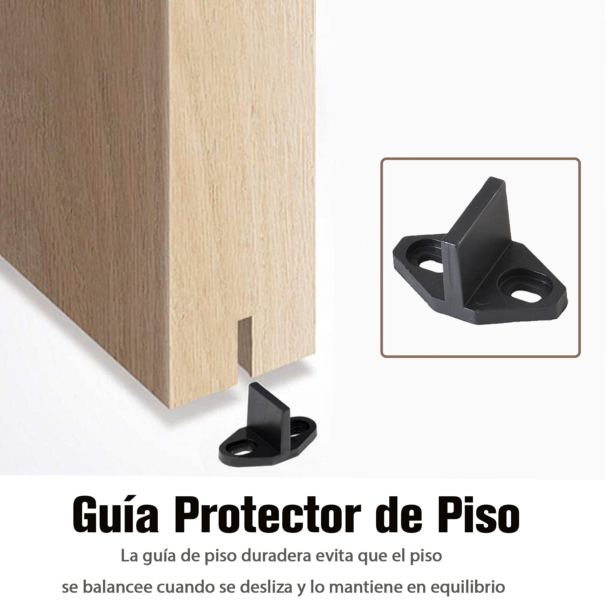 HOMCOM Herraje Puerta Corredera 200 cm Kit de Riel Adecuado para 1 Puerta Granja de Madera de 100 cm de Ancho Acero de Carbono Carga Máx. 90 kg