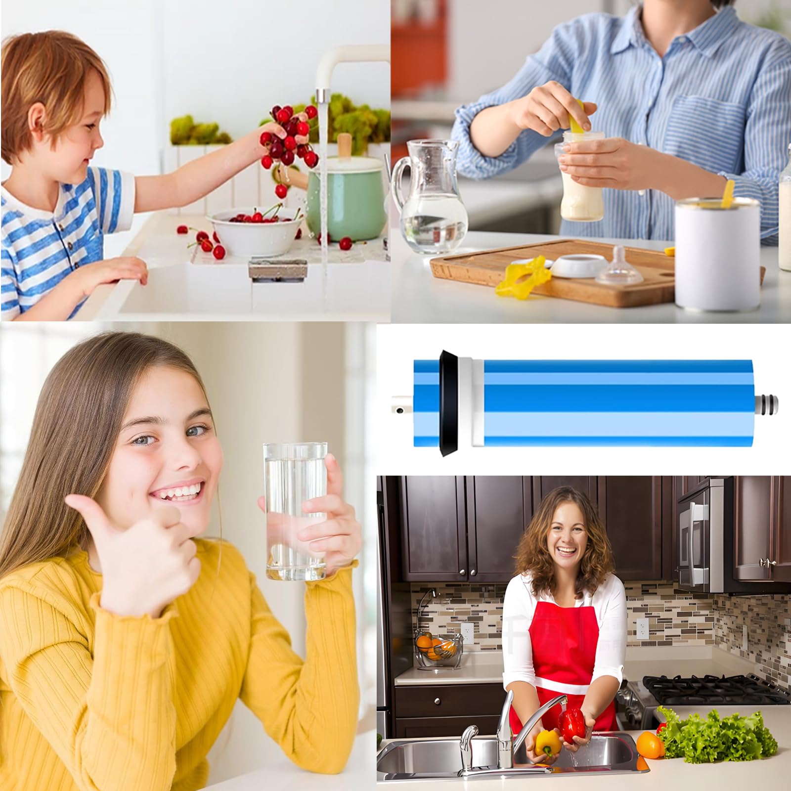 Umkehrosmose Membranelement ULP3013-600 GPD, Umkehrosmoseteile Membran Wasserfilters, RO Membran Umkehrosmose Trinkwasser Wohnwasserfilter Ersatzkartusche für Krankenhaus Ersatzlabor Heimgebrauch