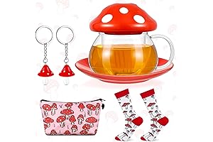 Mushroom Teapot with Charming Accessories