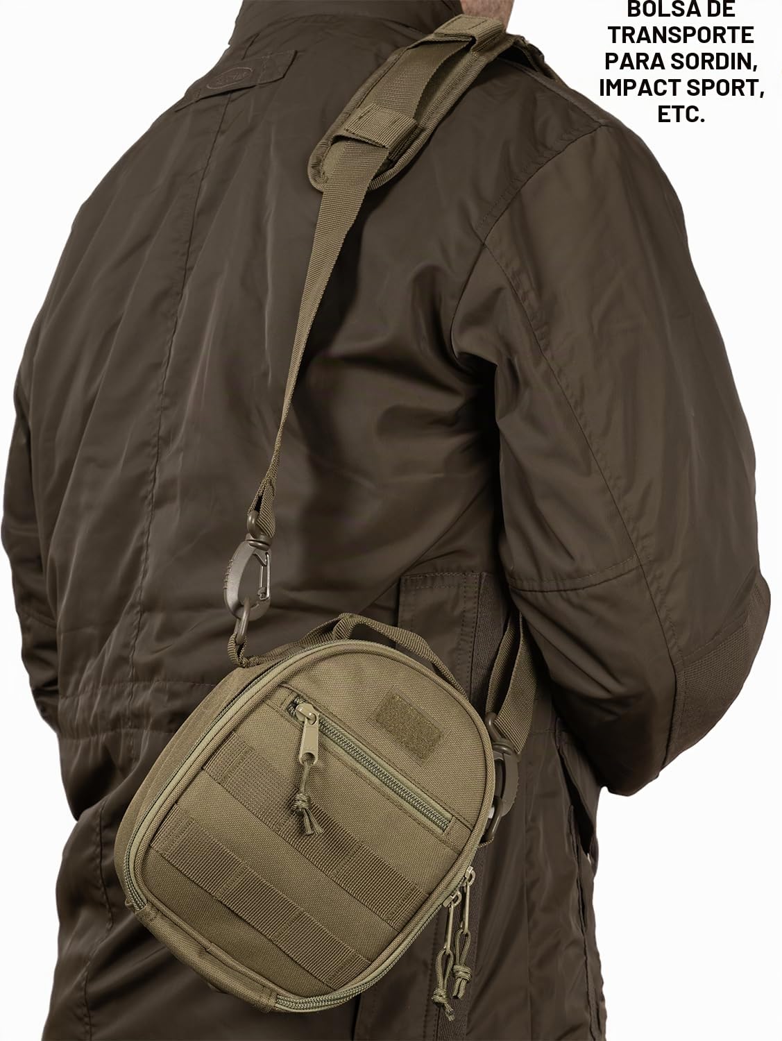 ACE Schakal Bolsa para protectores auditivos - Funda de transporte compatible con orejeras de Sordin, Howard Leight y muchas más