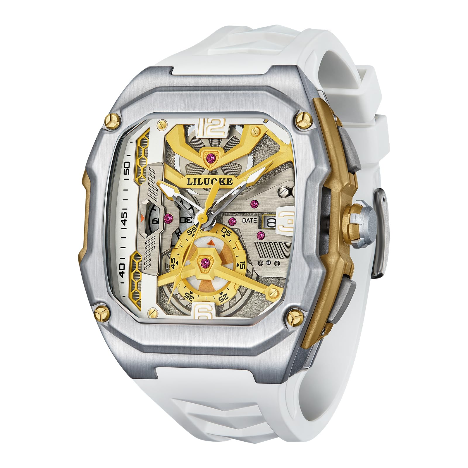 Mens Watches, Wrist Watches Luminous Design, Big Face Fashion Quartz Black Watch 30ATM, Casual Watch for Men Unique Gifts for Men — view 26