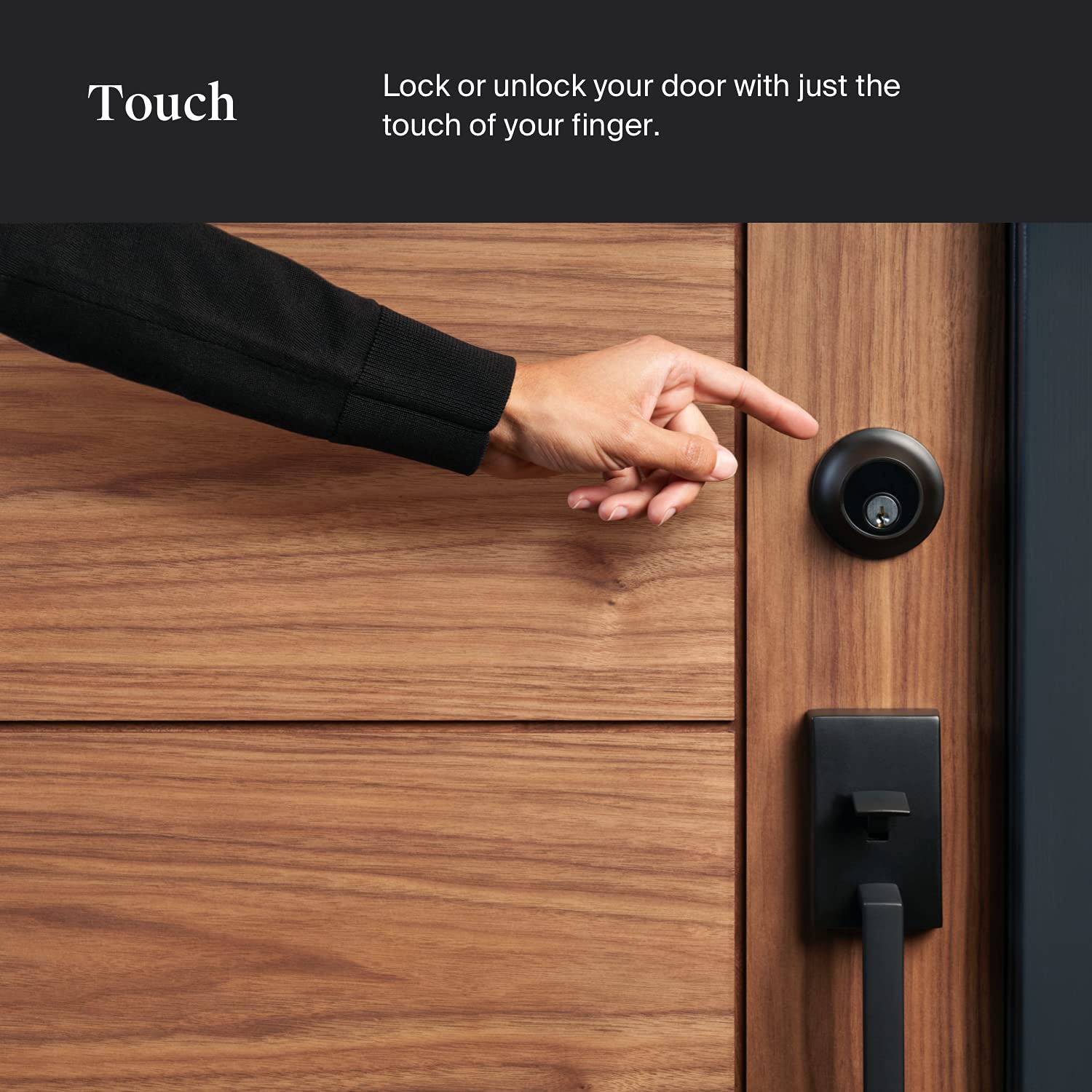 Level Lock Smart Lock Touch Edition, Keyless Entry Using Touch, a Key