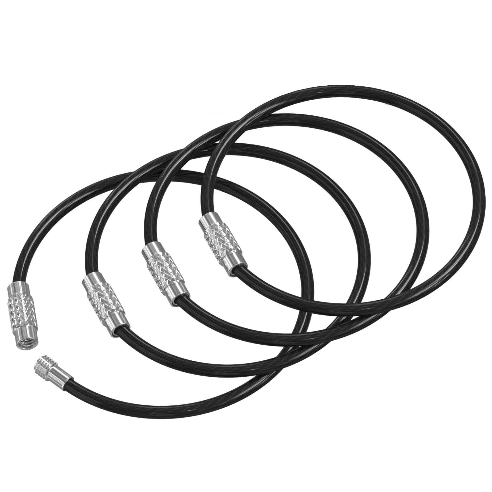 Buy Key Ring Cable Wire Car Keychains Keyrings Loop Heavy Duty Tag