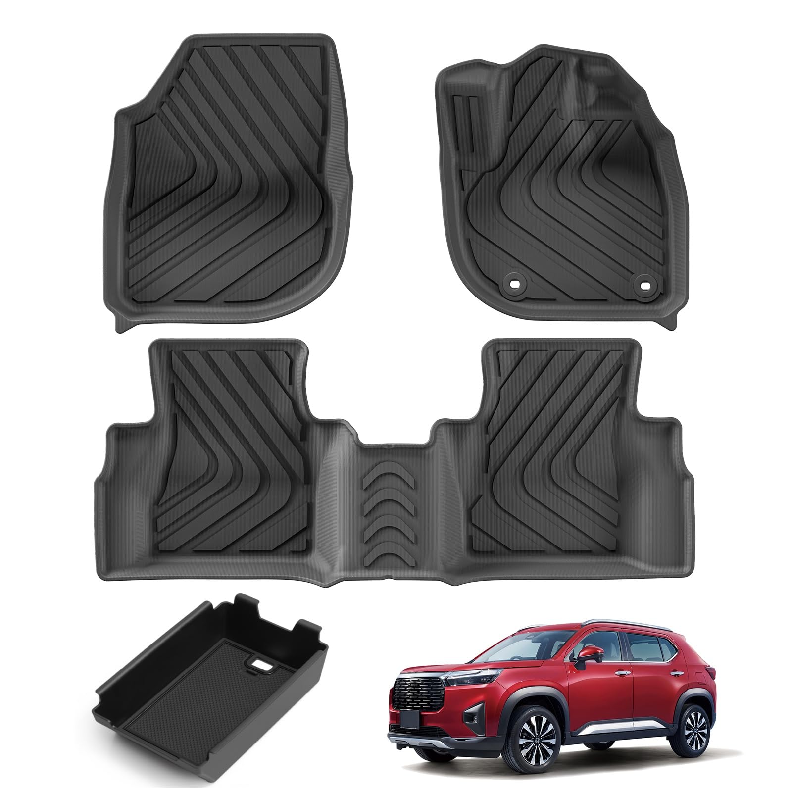 Amazon | LUCKEASY ホンダ WR-V WRV 専用 フロアマット 3Dフロアマット