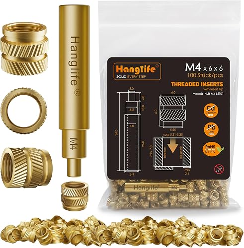 HANGLIFE M4 Inserti Filettati a Caldo con Punte Saldatore…