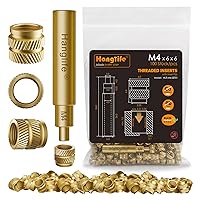 Vista 8 de HANGLIFE M2 Insertos Roscados de Ajuste Térmico con Punta de Inserción, Inserto de Juego de Calor para Componentes de Impresión 3D y Piezas