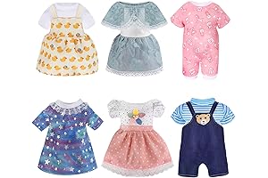 6 Piece Set of Clothes for Baby Alive Dolls