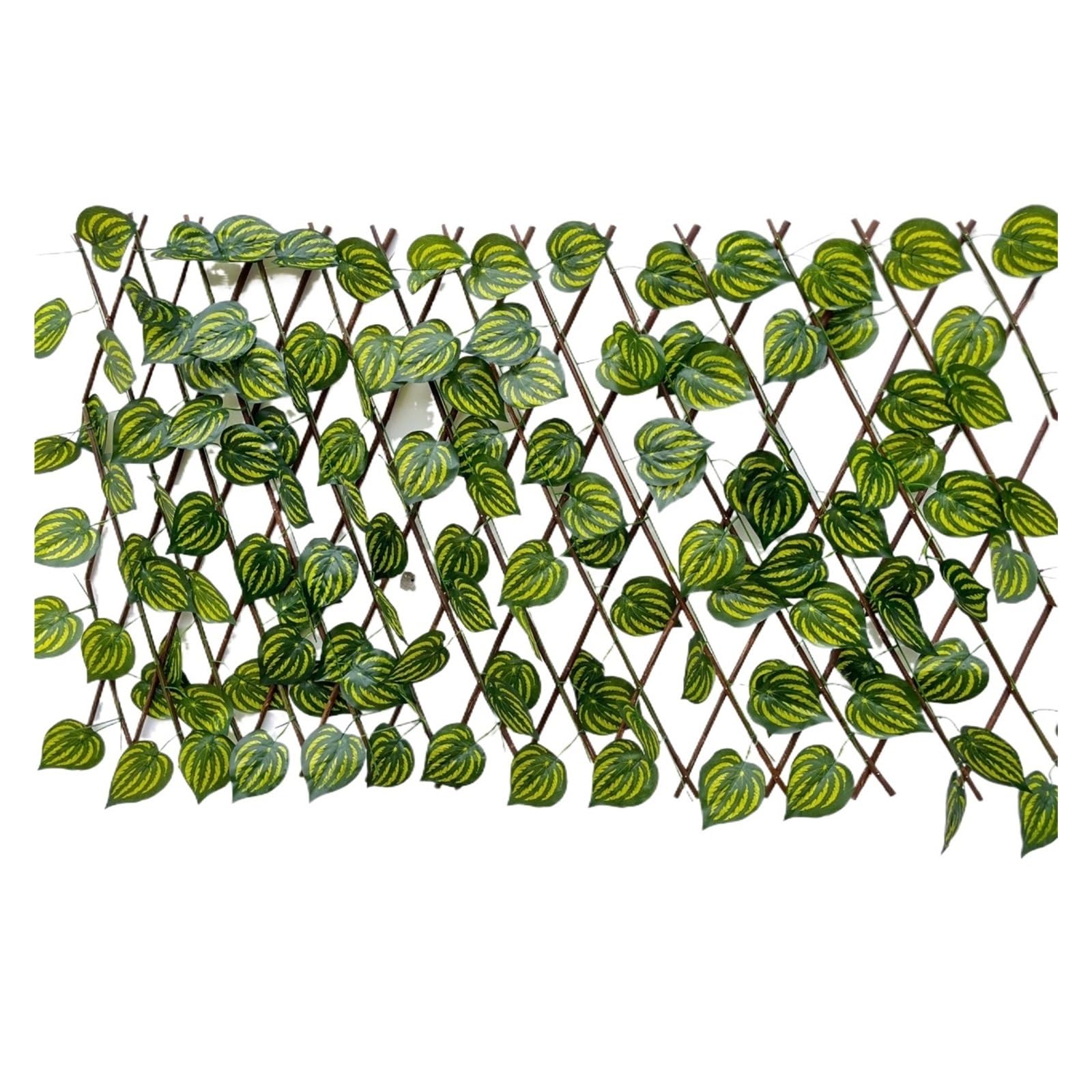 Luoaxinn 70Cm Watermelon Leav Expandable Trellis Simulation Fence Outdoor Courtyard