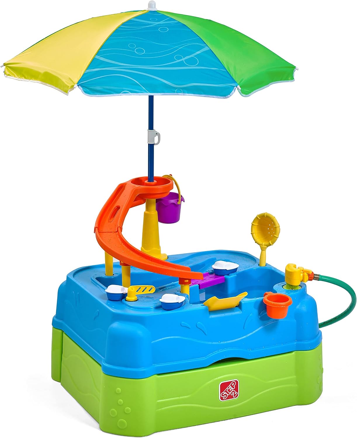 Step2 Waterpark Wonders Two-Tier Water Table | Kids Water Table,Blue