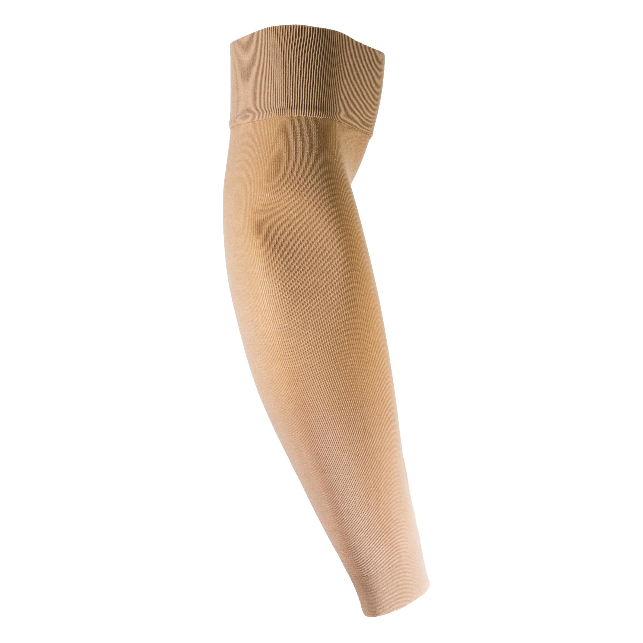 NuVein 15-20 mmHg Compression Lymphedema Arm Sleeve, Medical Support for Post Surgical Swelling Recovery, Beige, Small