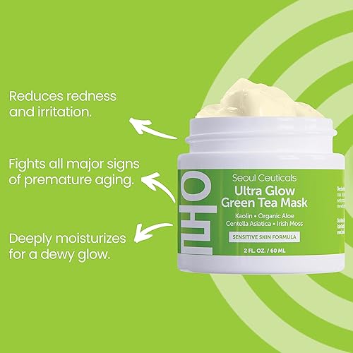 Miniatura 8 de Juego coreano para el cuidado de la piel: contiene crema coreana de caracol + máscara facial de té verde coreano + suero de vitamina C coreano. Este