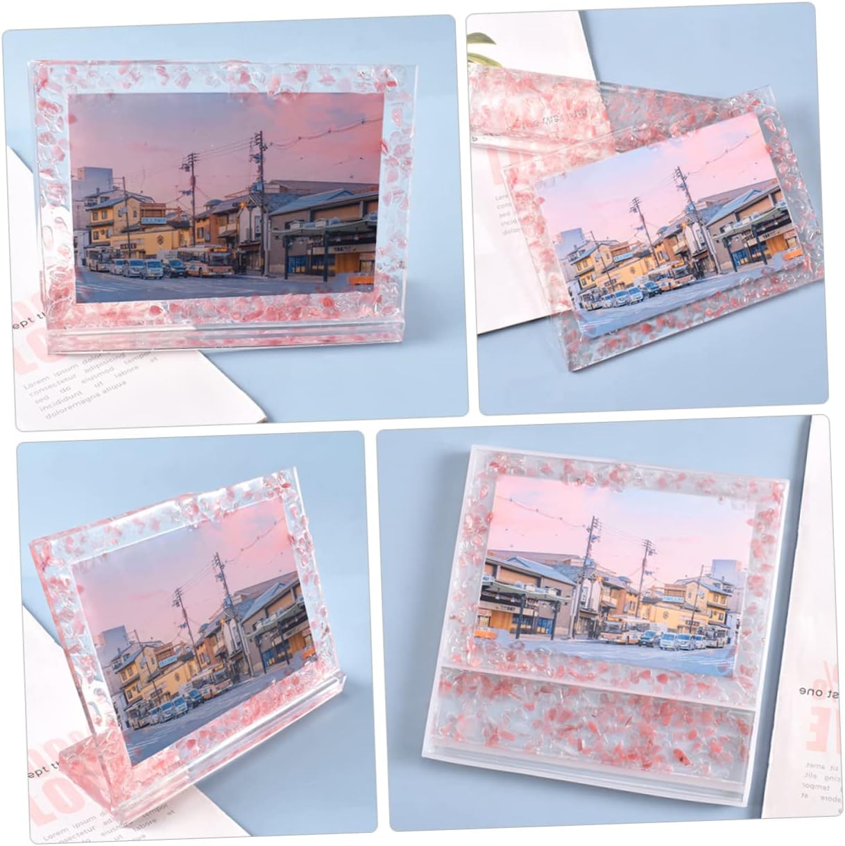 HOMSFOU 1pc Silicone Frame Molds for Craft Flexible and Reusable Epoxy Photo Frame Making Non-Stick Design for Easy Release and for Handmade and Home Decor