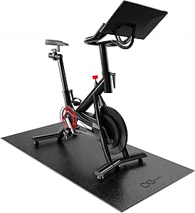 Bike Mat Compatible with Peloton Bike, Elliptical, Treadmill