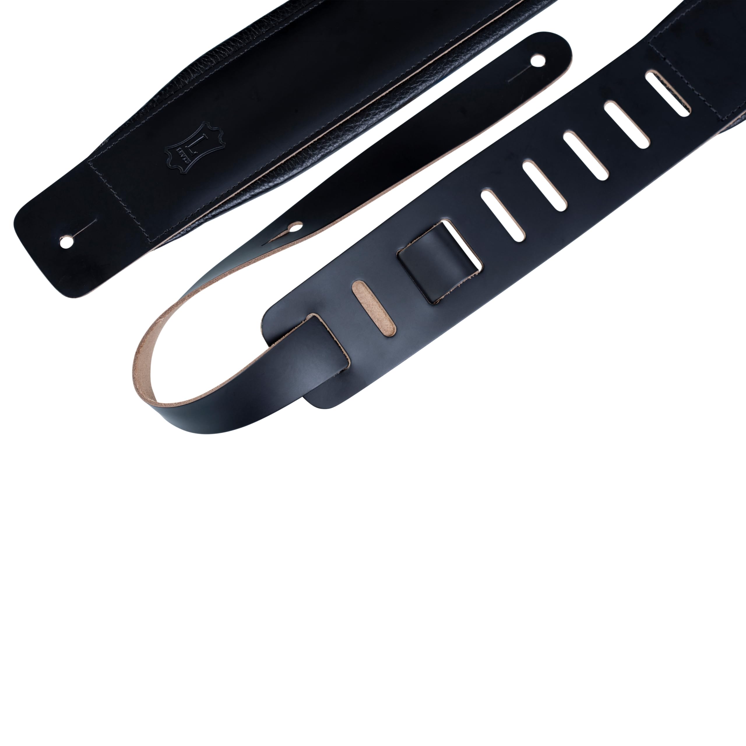 Levy's Leathers Gitarrengurt aus Leder, 7,6 cm (3 Zoll), Schaumstoffpolsterung und Rückseite aus Leder