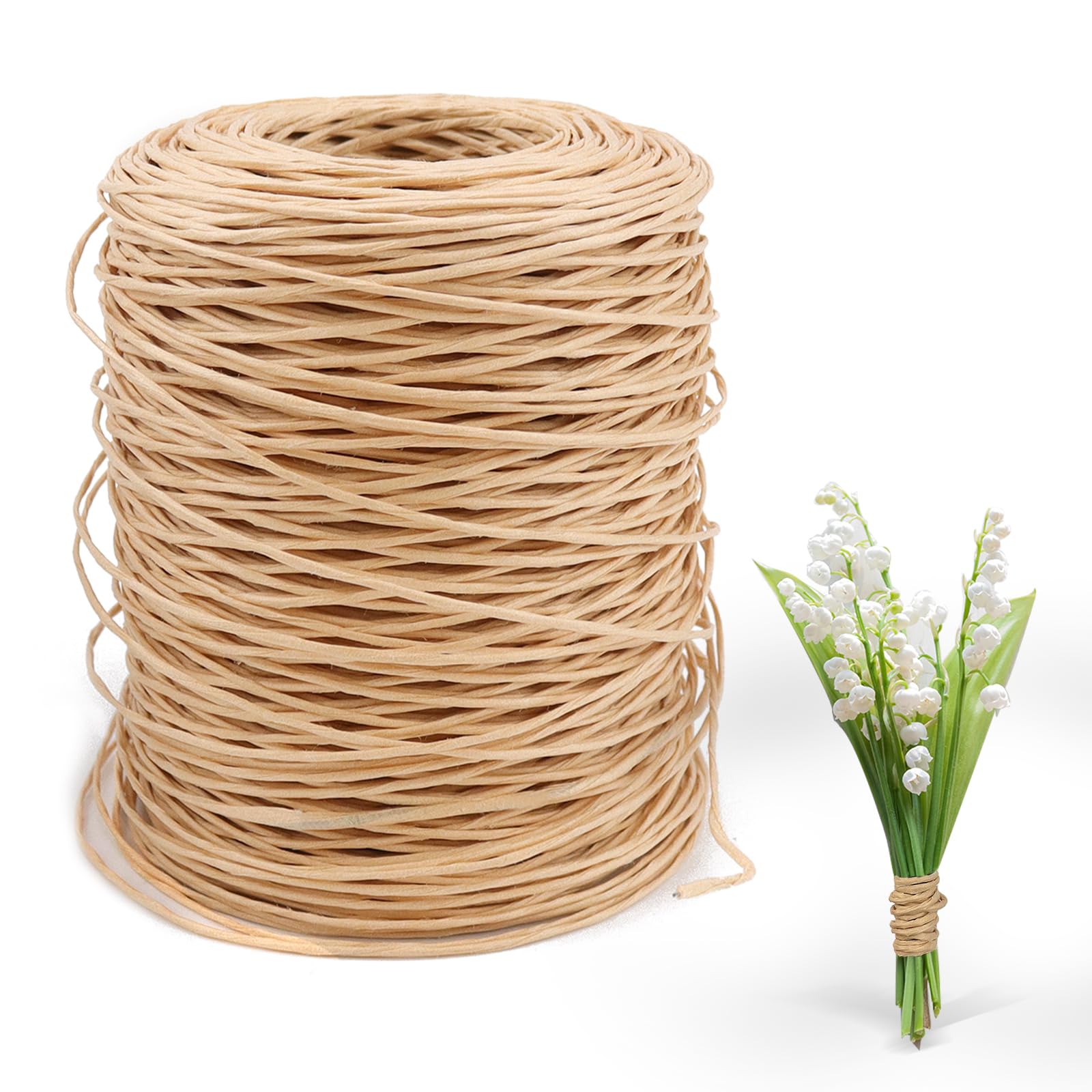 Fil En Papier Naturel - 200 M - Pour Bricolage - Fil De Liaison